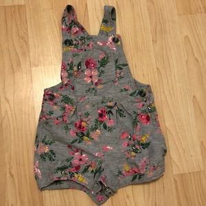 Floral overalls